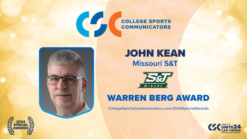 2024 Special Awards Salute: John Kean - Warren Berg Award